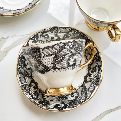 England Luxury Lace Tea Cups - Image 9