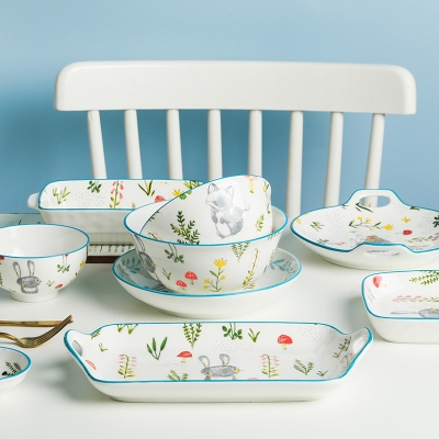 Hand-painted Ceramic Tableware Set