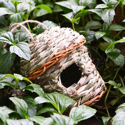 Creative Straw Birds Nest Handicraft - Image 3