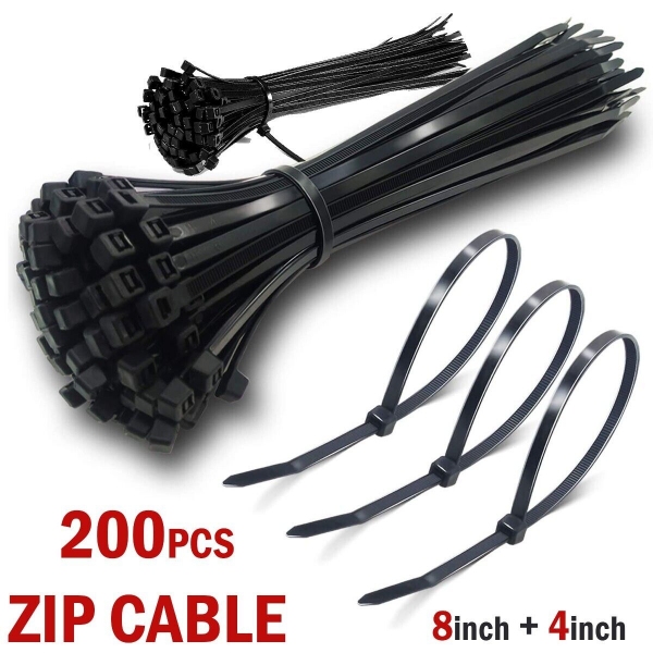 200PCS Cable Ties Zip UV Weather Resistant - Image 3
