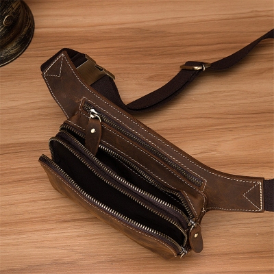 Cowhide Men's Waist Bag - Image 3