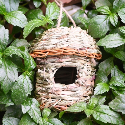 Creative Straw Birds Nest Handicraft - Image 4